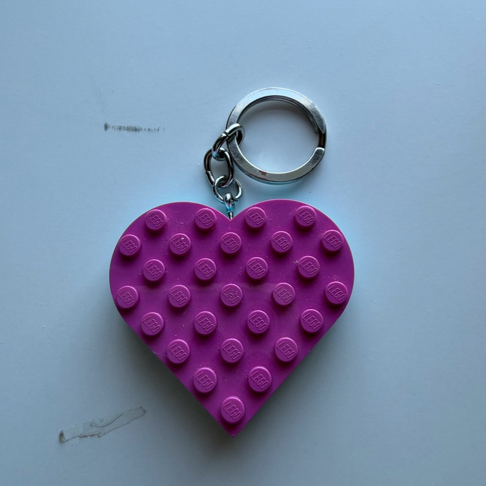 Lego Keychain light Pink and light blue